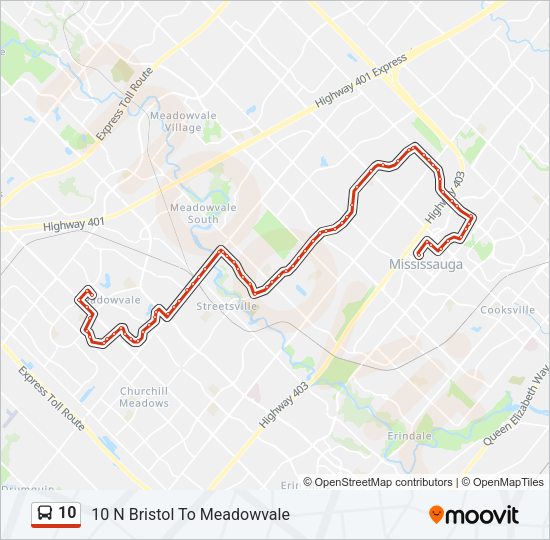 10 Bus Line Map