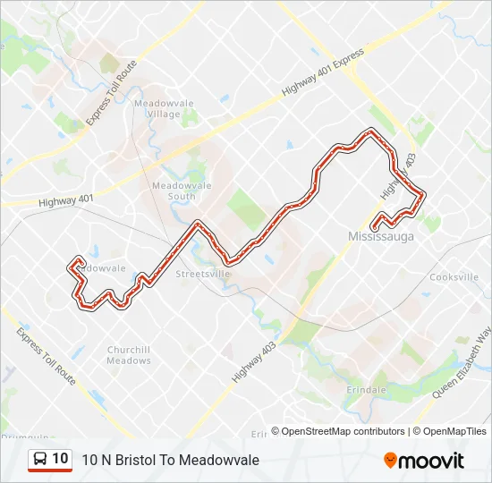 10 Bus Line Map
