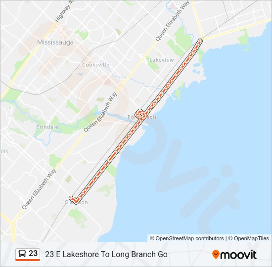 23 Bus Line Map