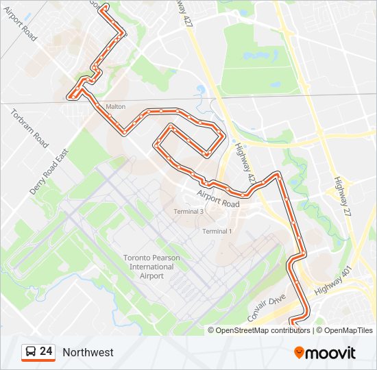 24 Bus Line Map