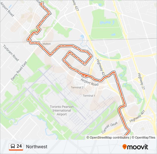 24 Bus Line Map