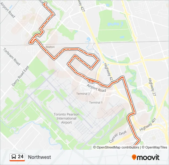 24 Bus Line Map