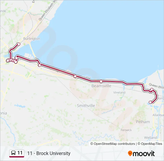 11 Bus Line Map