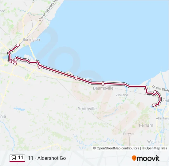 11 Bus Line Map