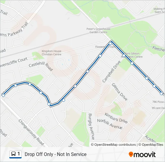駅① 1 Route: Schedules, Stops & Maps - Drop Off Only - Not In Service
