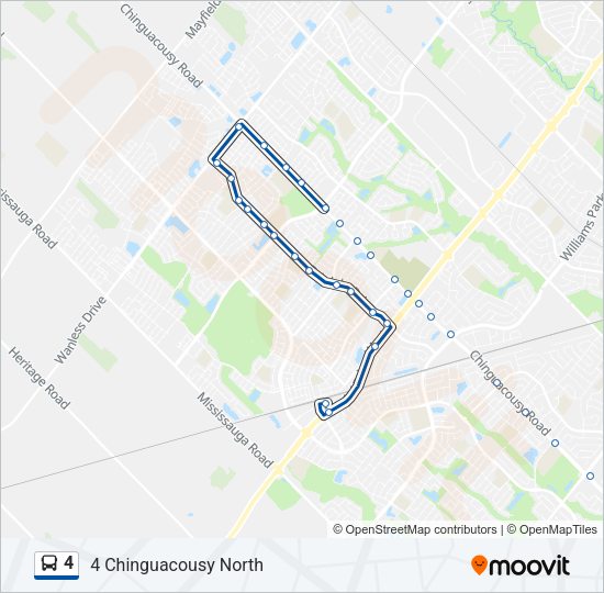 4 Bus Line Map