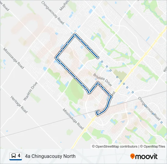 4 Bus Line Map