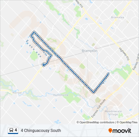 4 bus Line Map