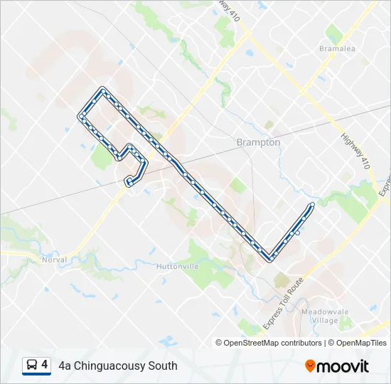 4 Bus Line Map