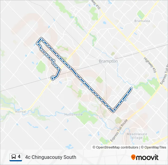 4 Bus Line Map