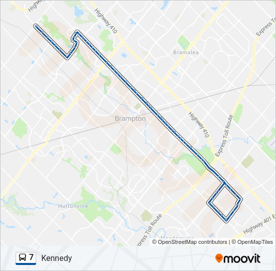 7 bus Line Map