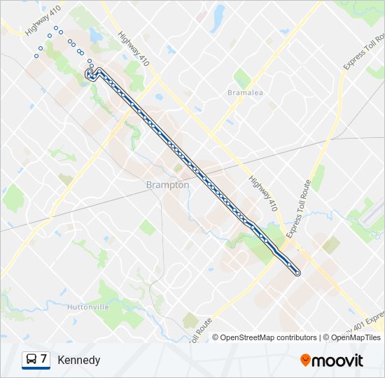 7 Bus Line Map