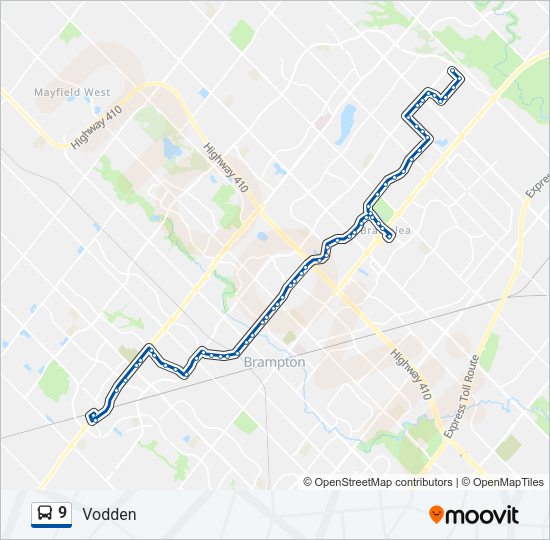 9 bus Line Map