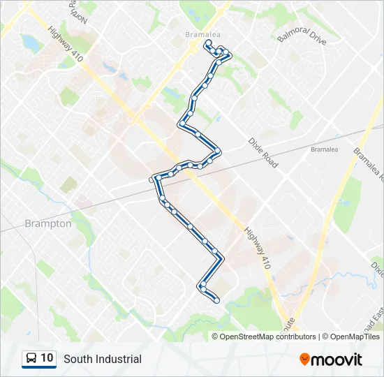 10 Bus Line Map