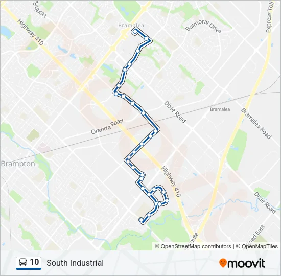 10 Bus Line Map
