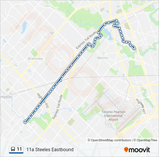 11 Bus Line Map