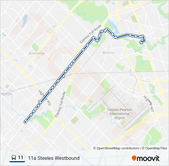 11 Bus Line Map