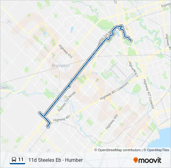 11 Bus Line Map