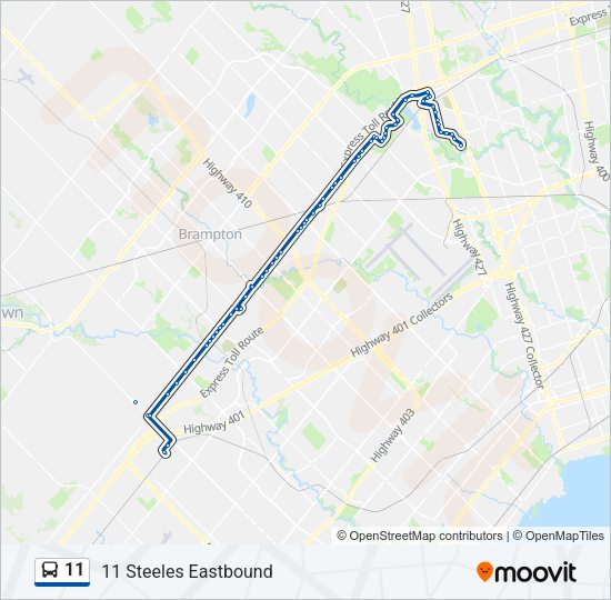 11 Bus Line Map