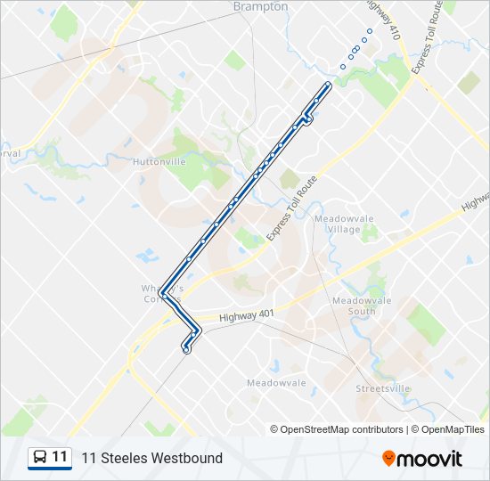 11 Bus Line Map