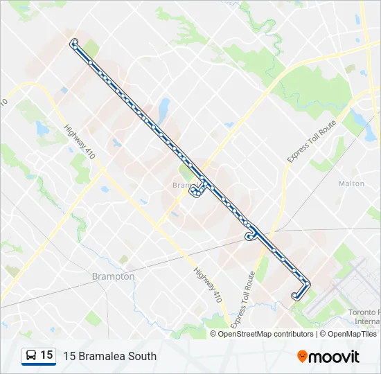 15 Bus Line Map