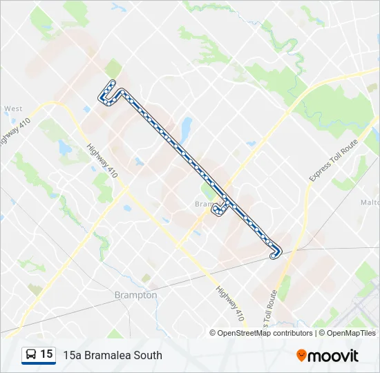 15 Bus Line Map