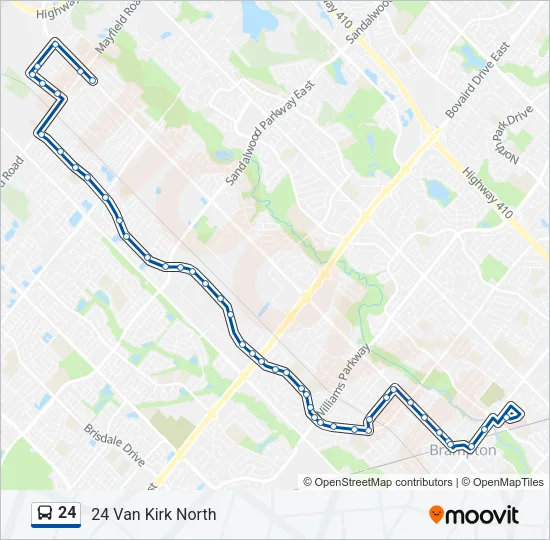 24 Bus Line Map