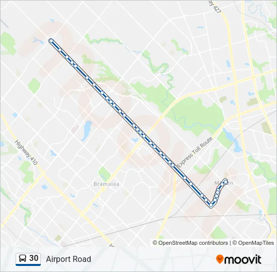 30 Bus Line Map
