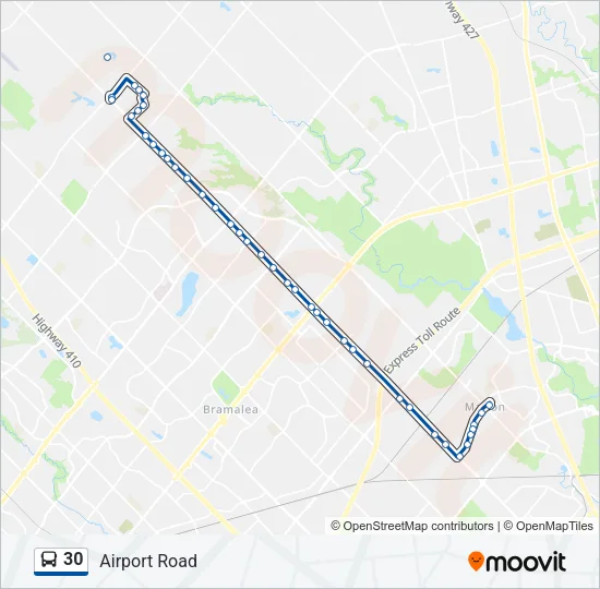 30 Bus Line Map