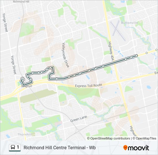 1 Bus Line Map