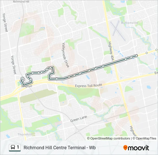 1 Bus Line Map