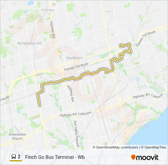 2 Bus Line Map