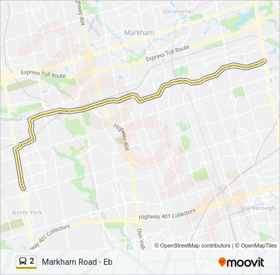 2 Bus Line Map