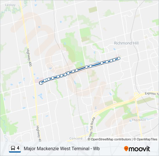 4 Bus Line Map