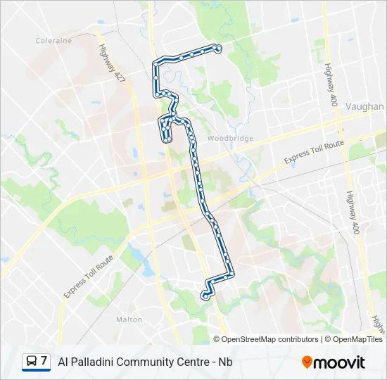 7 Bus Line Map