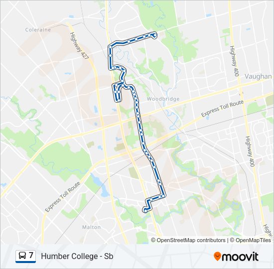 7 Bus Line Map