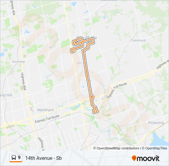 9 bus Line Map