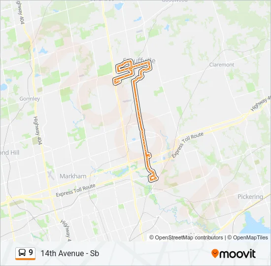 9 Bus Line Map