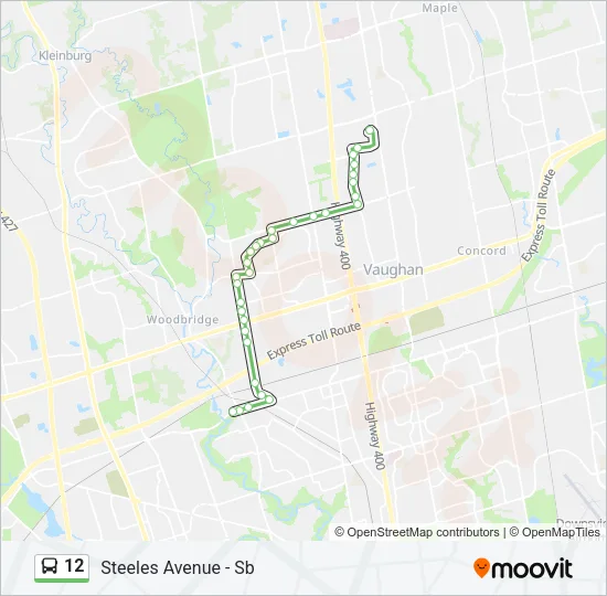 12 Bus Line Map