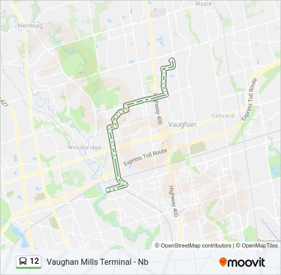 12 bus Line Map