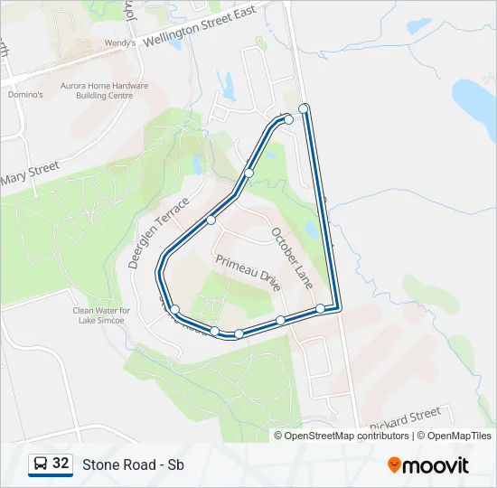 32 Bus Line Map
