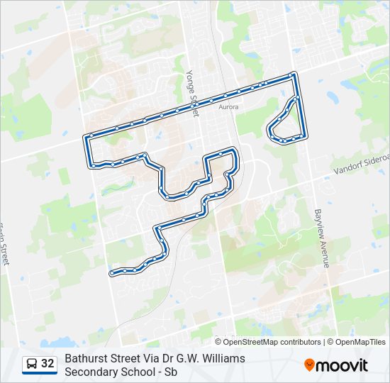 32 Bus Line Map