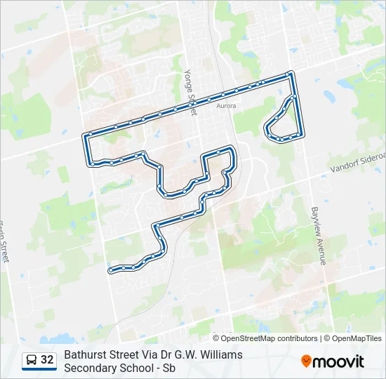 32 Bus Line Map