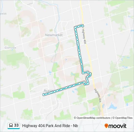 33 Bus Line Map