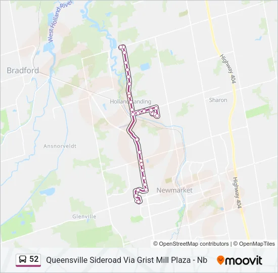 52 Bus Line Map