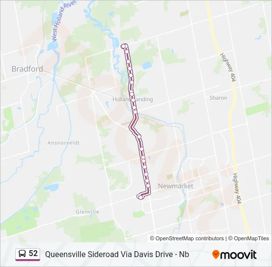 52 Bus Line Map