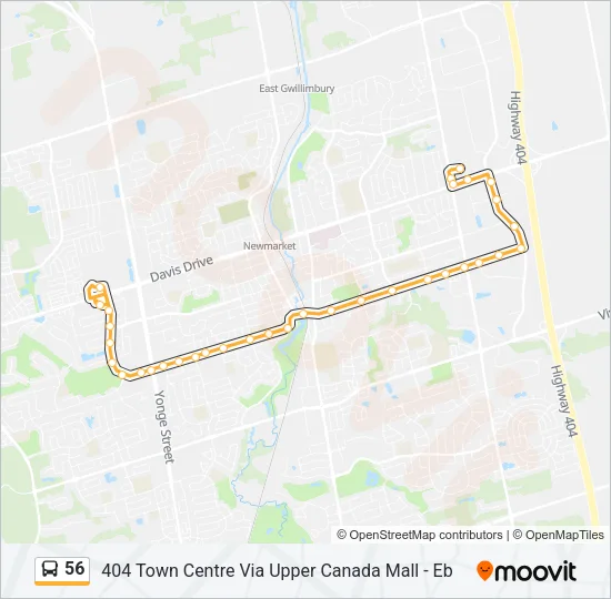 56 Bus Line Map