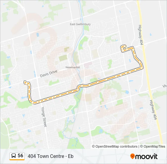 56 Bus Line Map