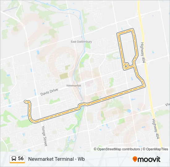 56 Bus Line Map