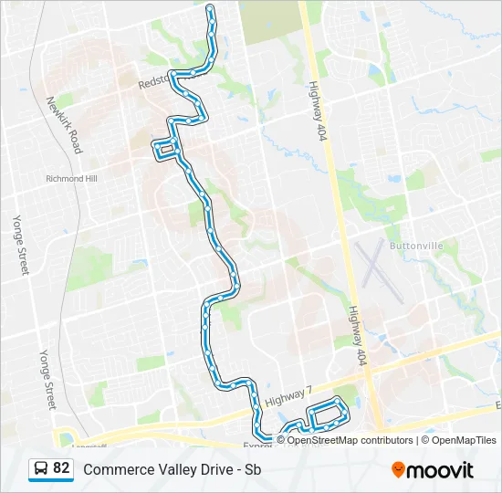 82 Bus Line Map